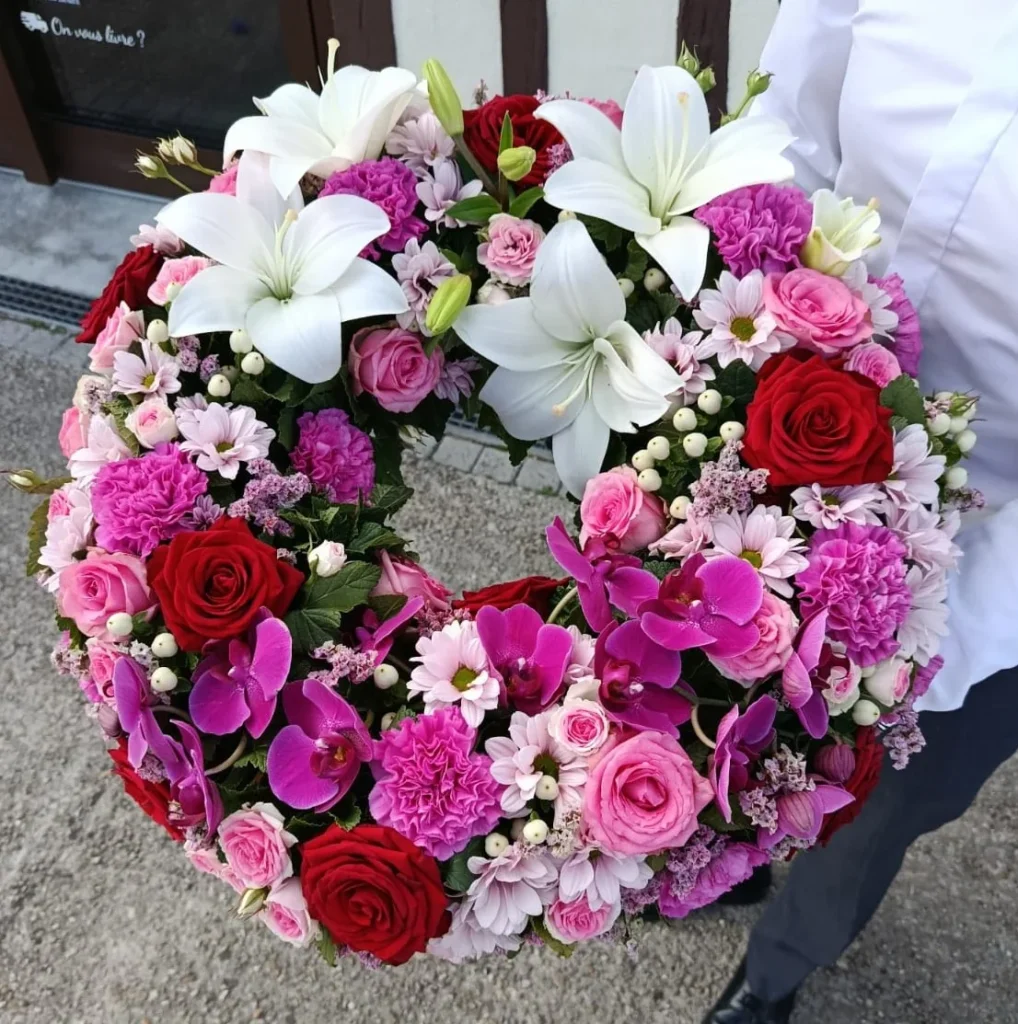 Couronne de deuil réalisée par Fleurs de Lune