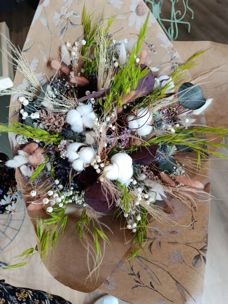 Composition en fleurs séchées Les Oubliées