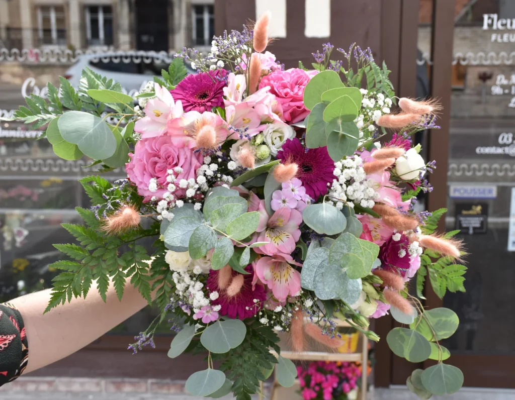 Bouquet Les Romantiques, création de la boutique